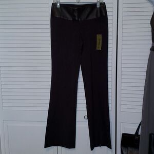 Ciello Couture Brown Pinstriped Trousers